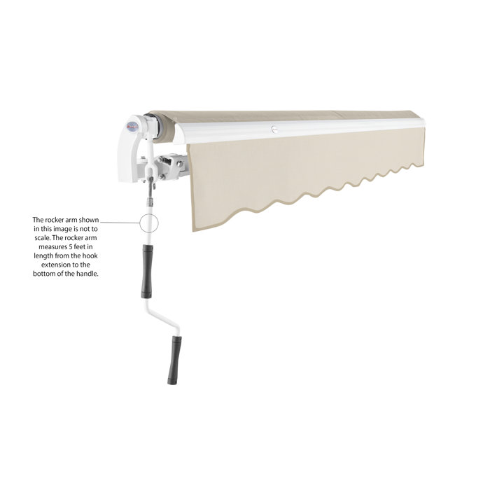 Awntech Manual Retraction Slope Patio Awning & Reviews Wayfair